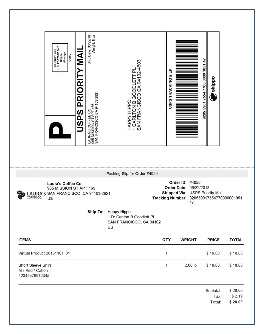 USPS Shipping Label Examples in Shippo – Shippo