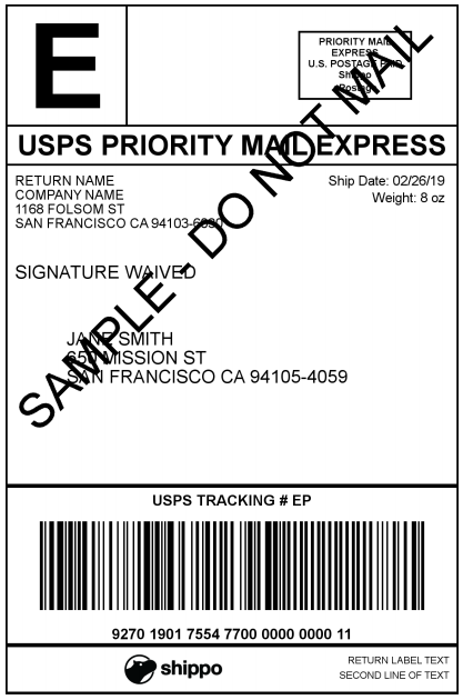 Mailing & Shipping Labels